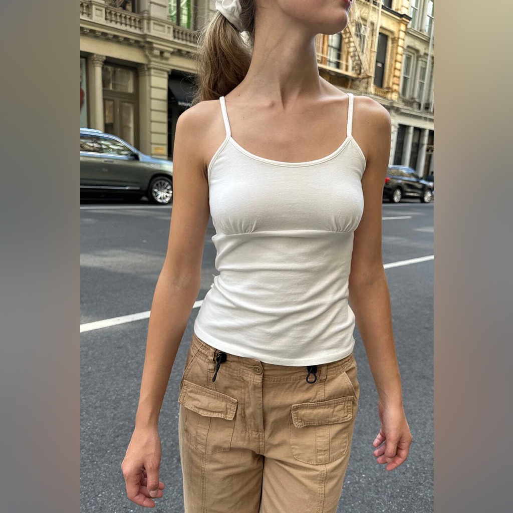 Brandy Melville White Victoria Tank